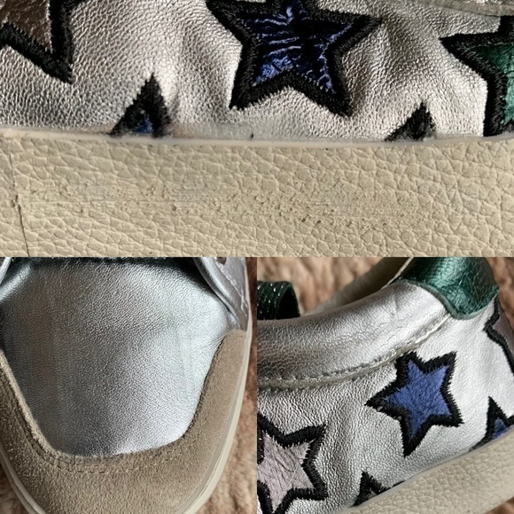 ASH Majestic Star Motif Trainers Silver & Emerald - Picture 8 of 10